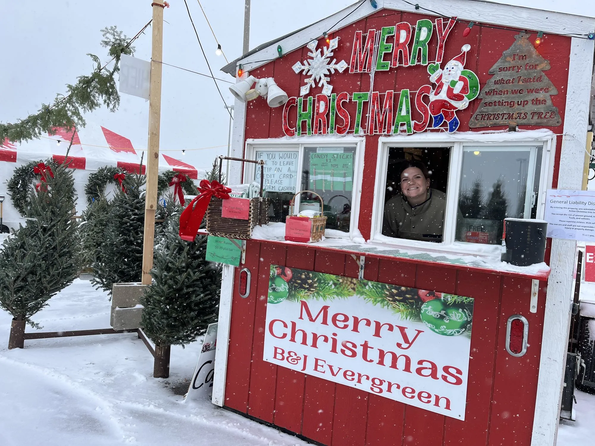 The B&J Trees lot at Eden Prairie
