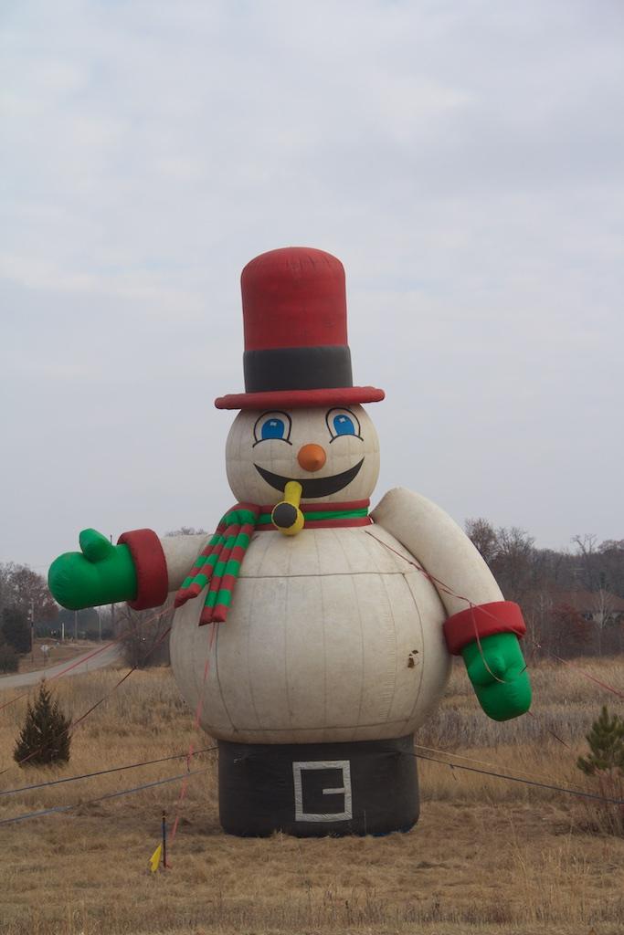 Keep an eye out for our Giant Frosty blow up